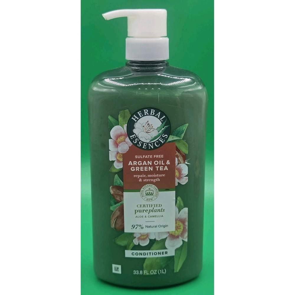 Herbal Essences Argan Oil Green Tea Conditioner Sulfate Free 33.8oz - NEW